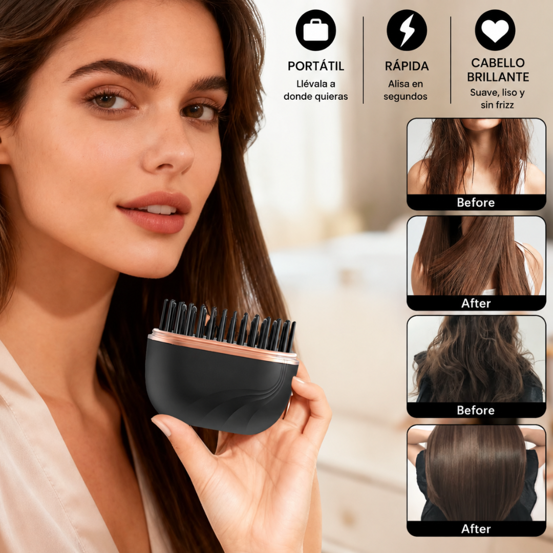 Mini plancha de pelo portátil
